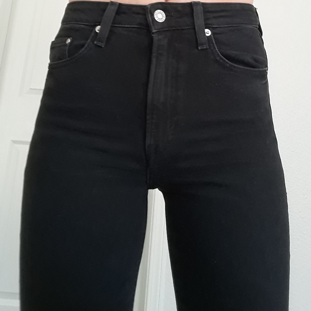 H&M &DENIM Highwaist Black Jeans size 4 Vintage